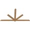 Ekena Millwork Kennewick Timber Gable Bracket, Western Red Cedar, 108"W x 58"H x 1 1/2"D x 5 1/2"F, 13/12 Pitch GBW108X58X0206KEN00SWR - alternate 3